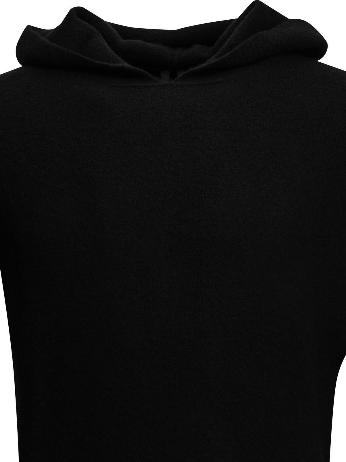 Rick Owens "Hooded Pull" Hooded Sweater - Black