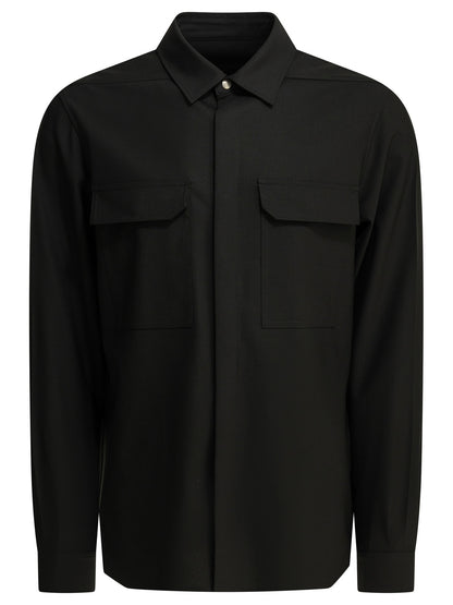 Rick Owens "Outershirt" Casual Shirt - Black