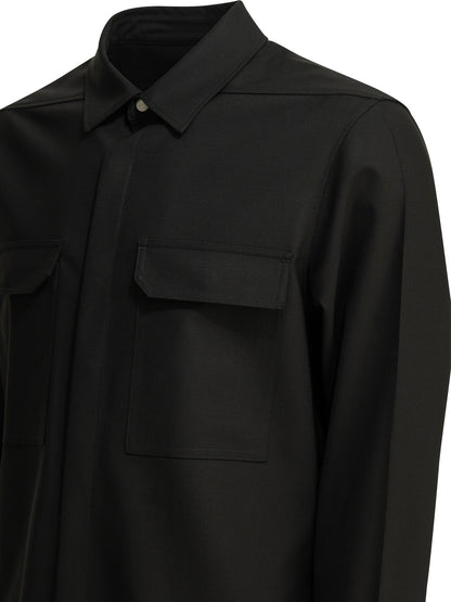 Rick Owens "Outershirt" Casual Shirt - Black