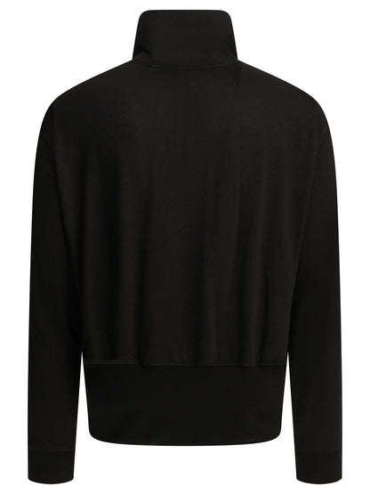 Rick Owens "Bauhaus" zippered sweatshirt - Black