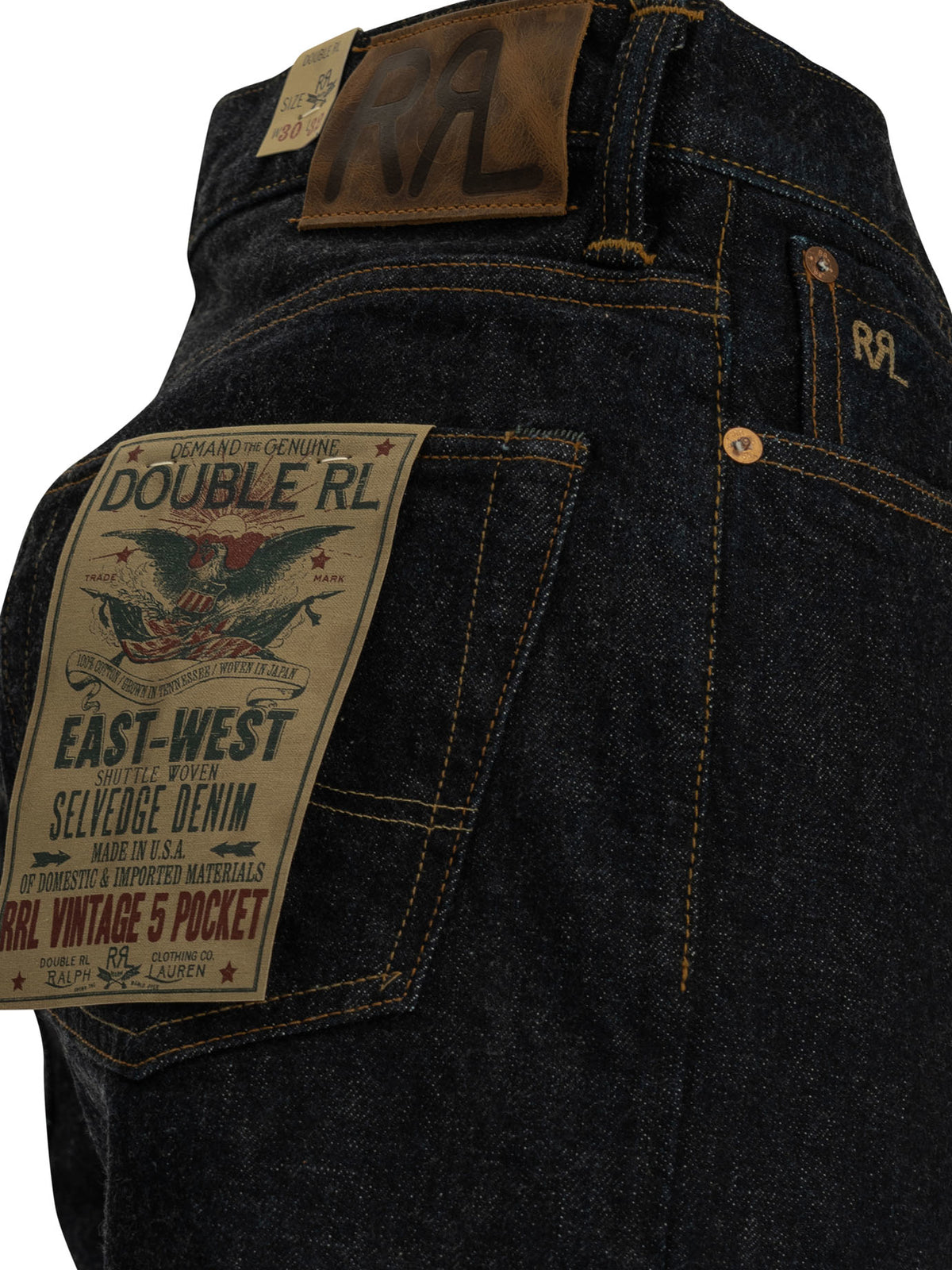 RRL "Vintage 5-Pocket" Straight-Leg Jeans - Blue