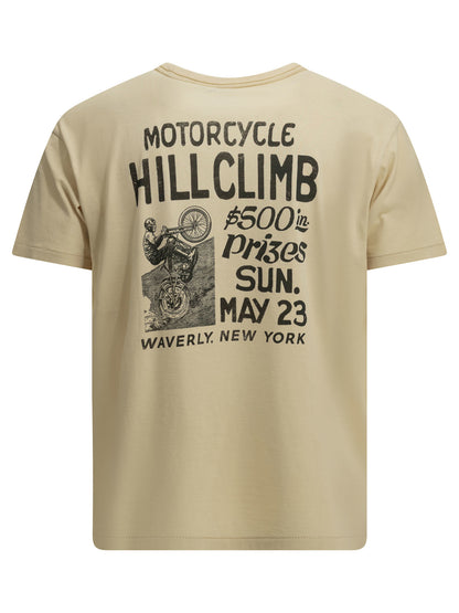 RRL Printed crew-neck T-shirt - Beige