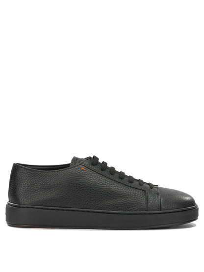 Santoni "Dumps" Low-Top Sneakers - Black