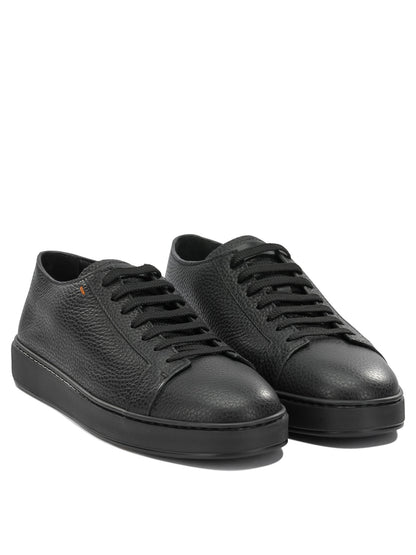 Santoni "Dumps" Low-Top Sneakers - Black