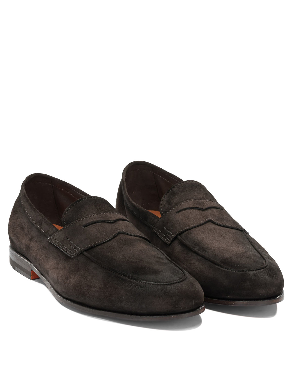 Santoni "Carlo" Loafers - Brown