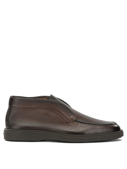 Santoni "Dragon" Loafers - Brown