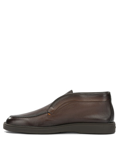 Santoni "Dragon" Loafers - Brown