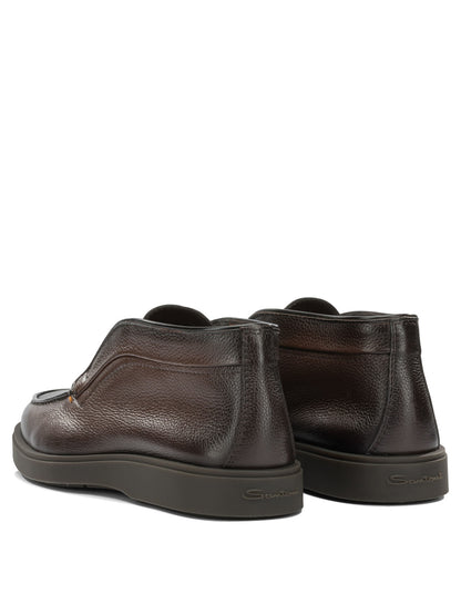 Santoni "Dragon" Loafers - Brown