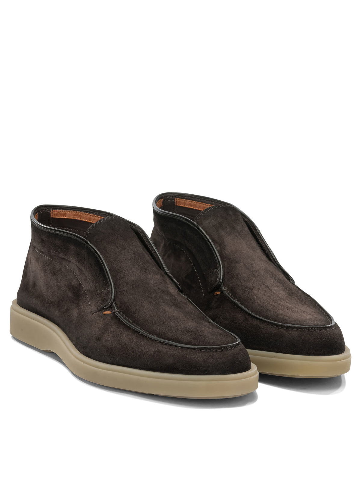 Santoni "Digits" Loafers - Brown