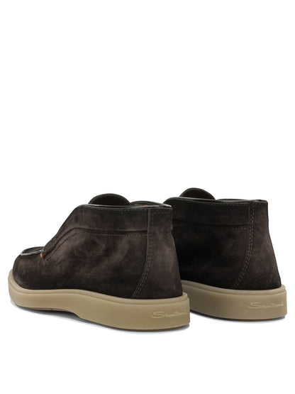 Santoni "Digits" Loafers - Brown