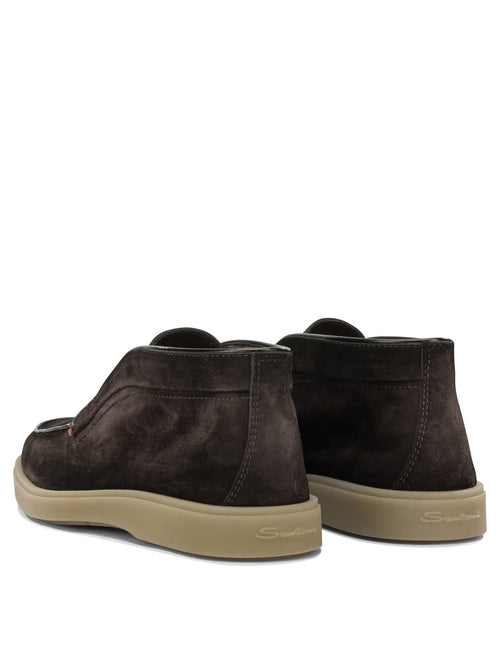 Santoni "Digits" Loafers - Brown