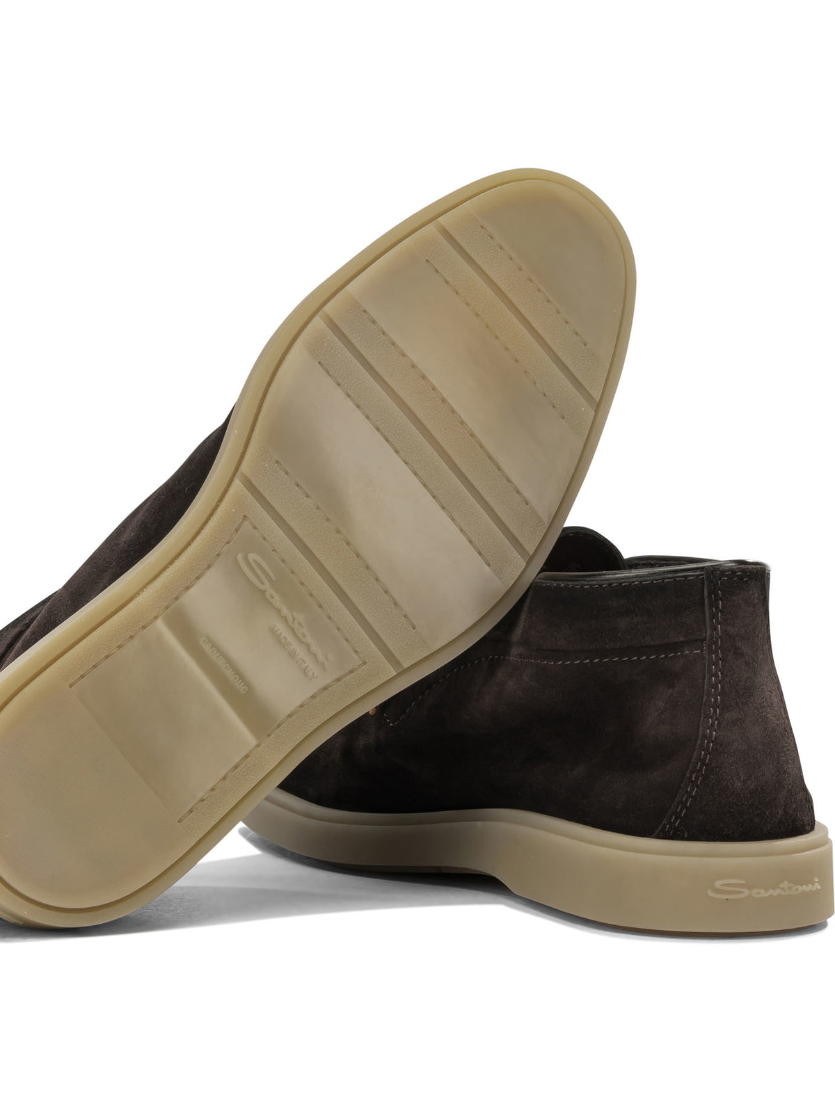 Santoni "Digits" Loafers - Brown