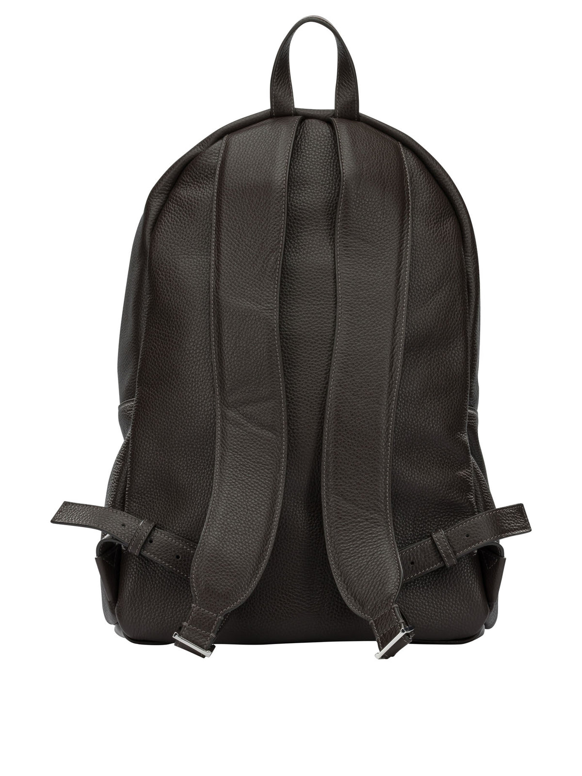 Santoni Casual Leather Backpack - Brown