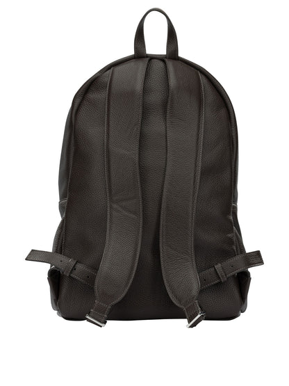 Santoni Casual Leather Backpack - Brown