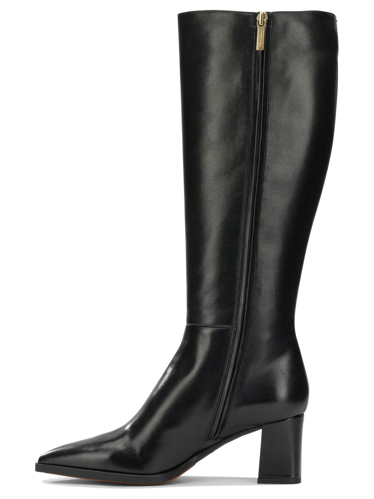 Santoni "Dyana 65MM" Knee-High Boots - Black