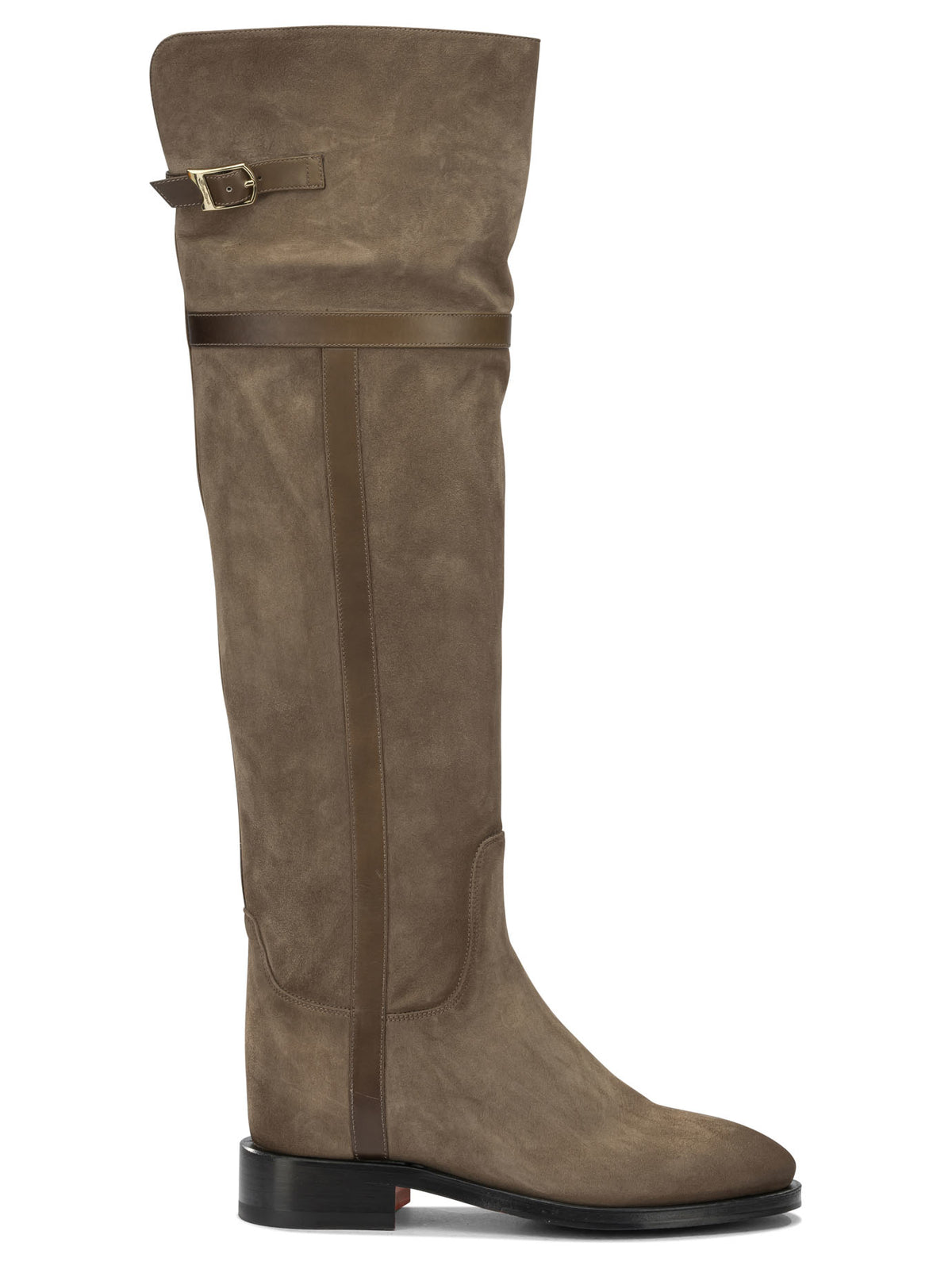 Santoni "Janelle" Knee-High Boots - Beige