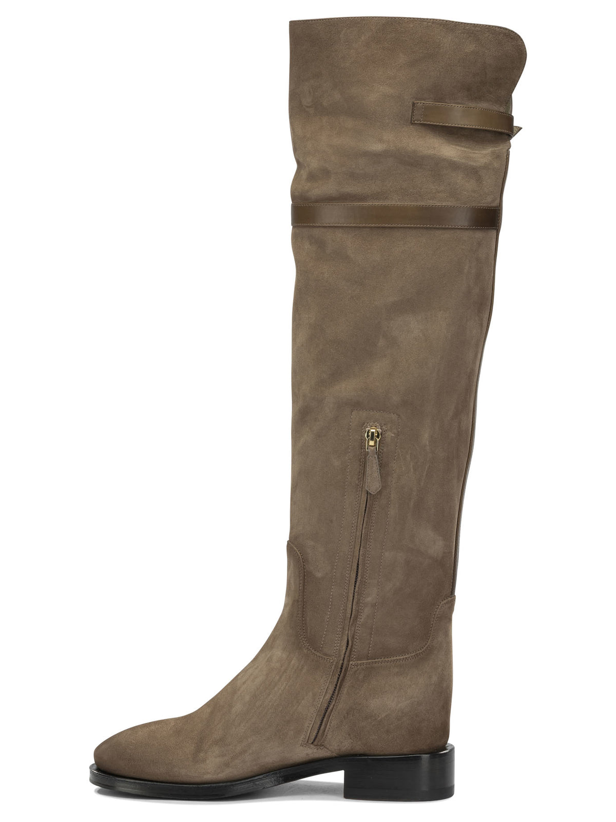 Santoni "Janelle" Knee-High Boots - Beige