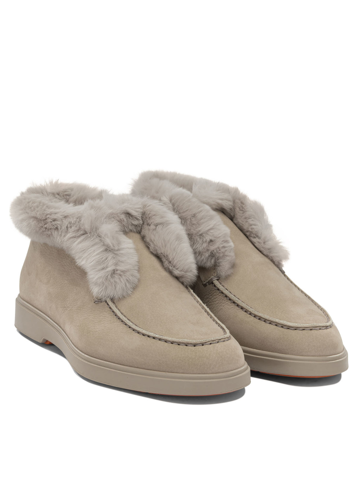 Santoni "Fortune" Loafers - Beige
