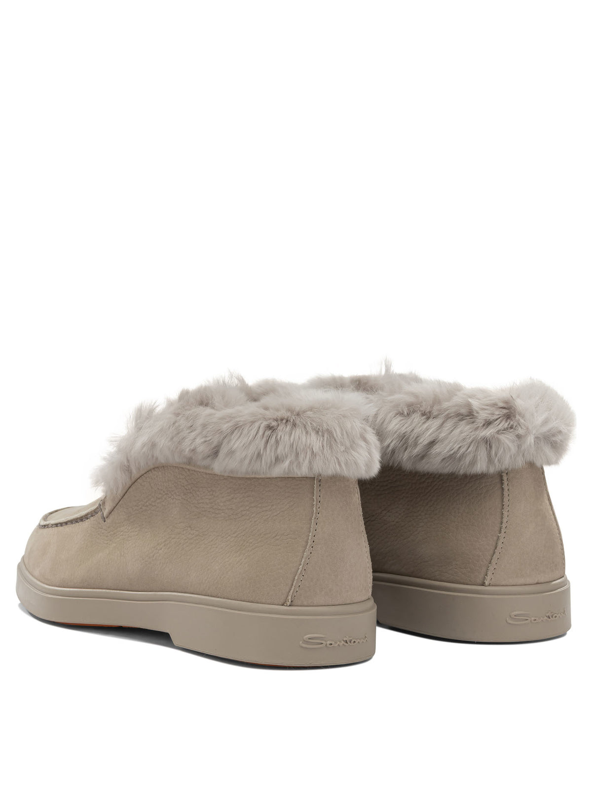 Santoni "Fortune" Loafers - Beige