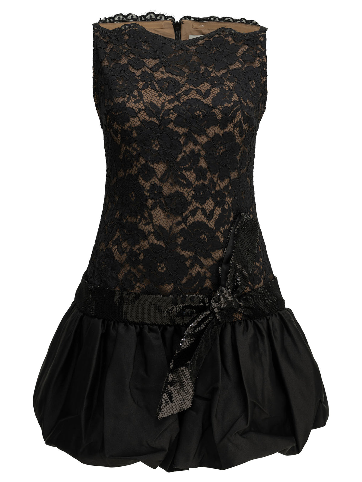 Self-Portrait Short balloon dress - Black