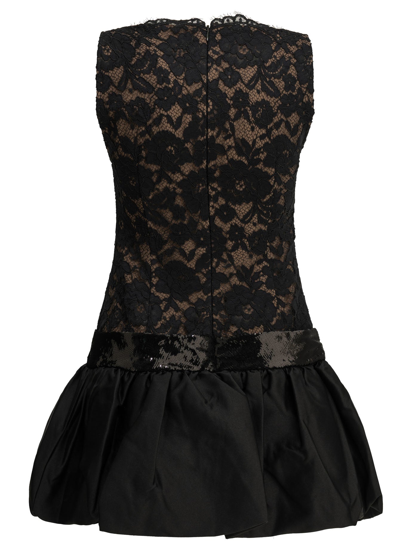 Self-Portrait Short balloon dress - Black