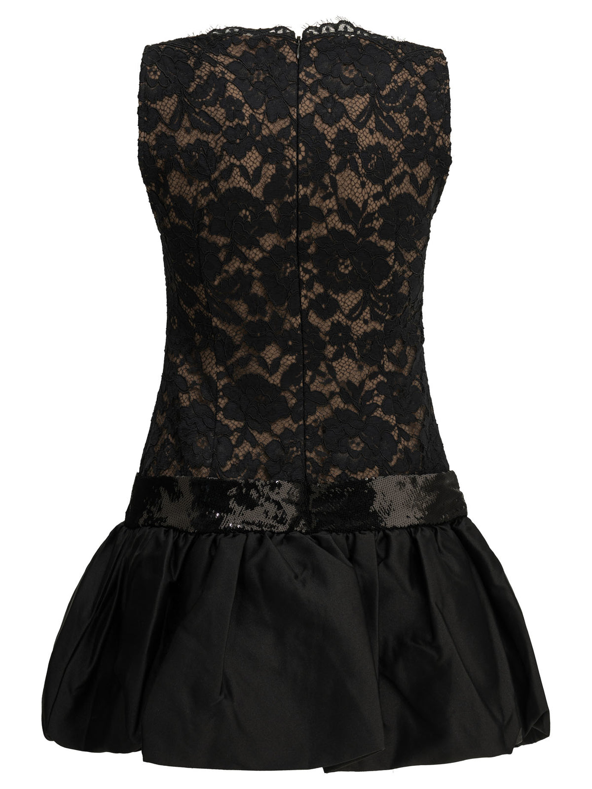 Self-Portrait Short balloon dress - Black