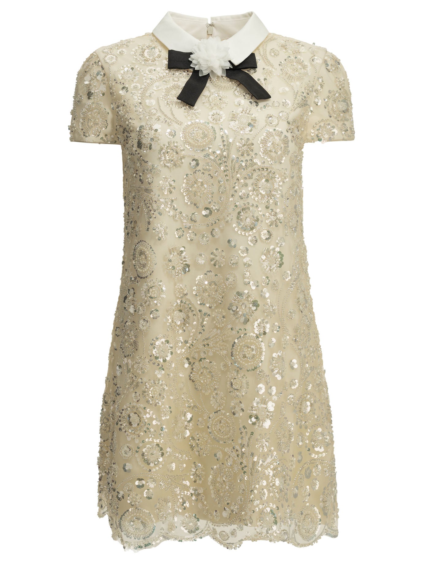 Self-Portrait Short sheath dress - White
