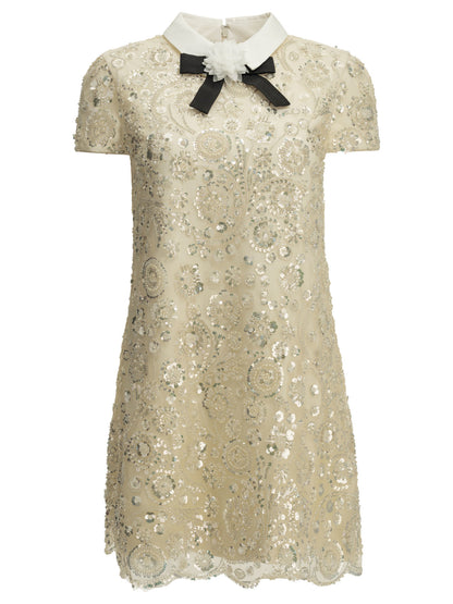 Self-Portrait Short sheath dress - White