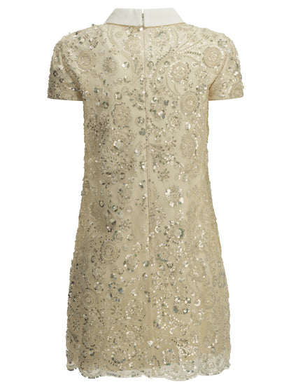 Self-Portrait Short sheath dress - White