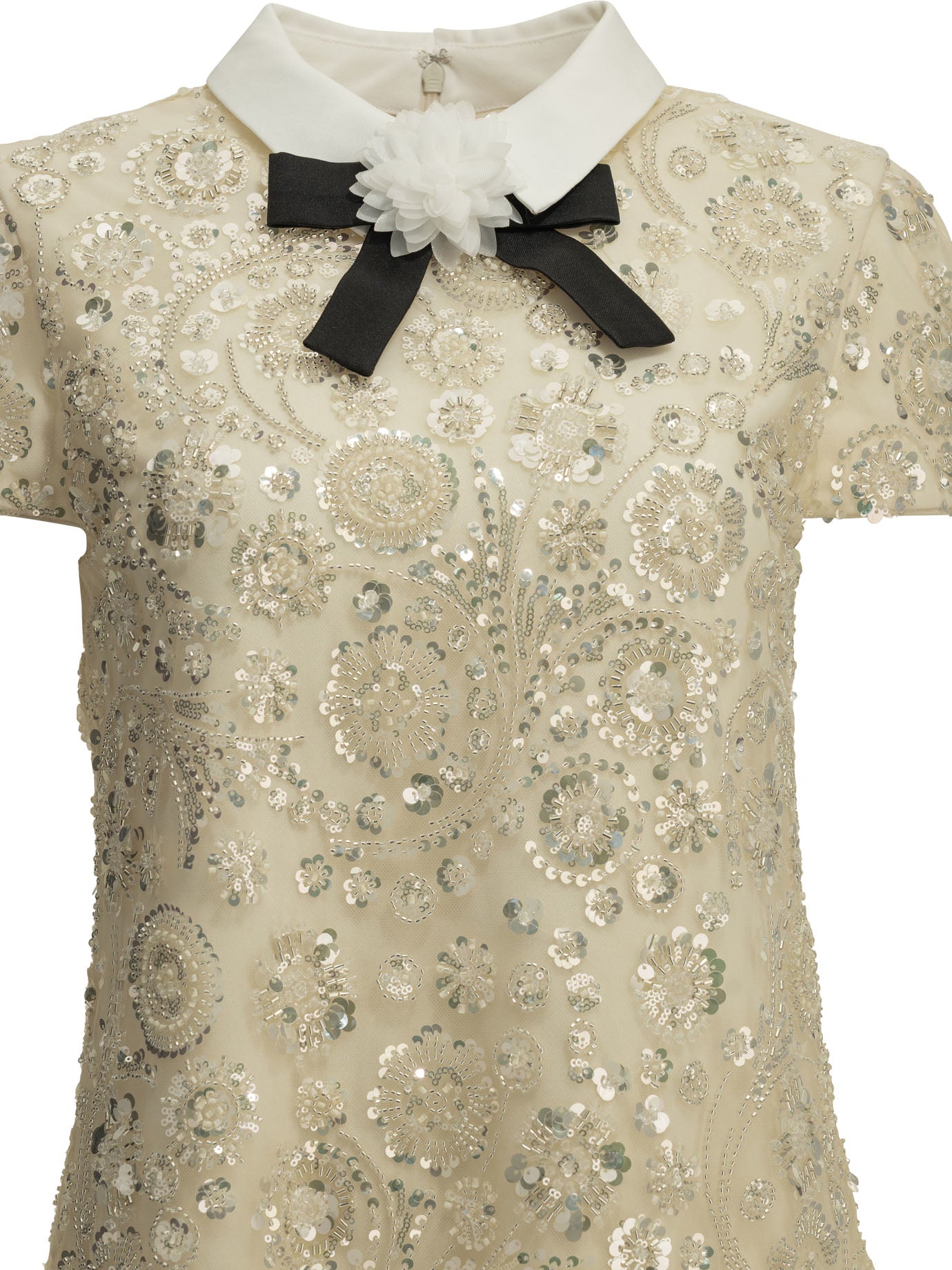 Self-Portrait Short sheath dress - White