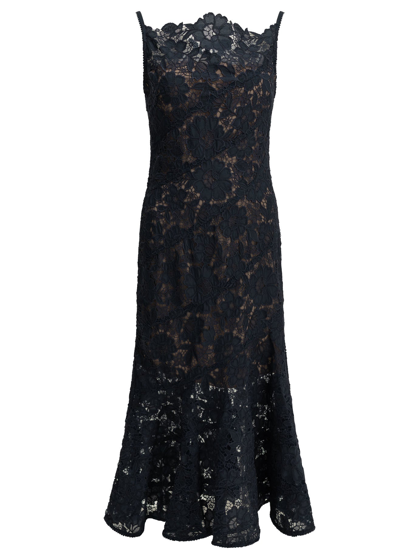 Self-Portrait Lace midi dress - Blue