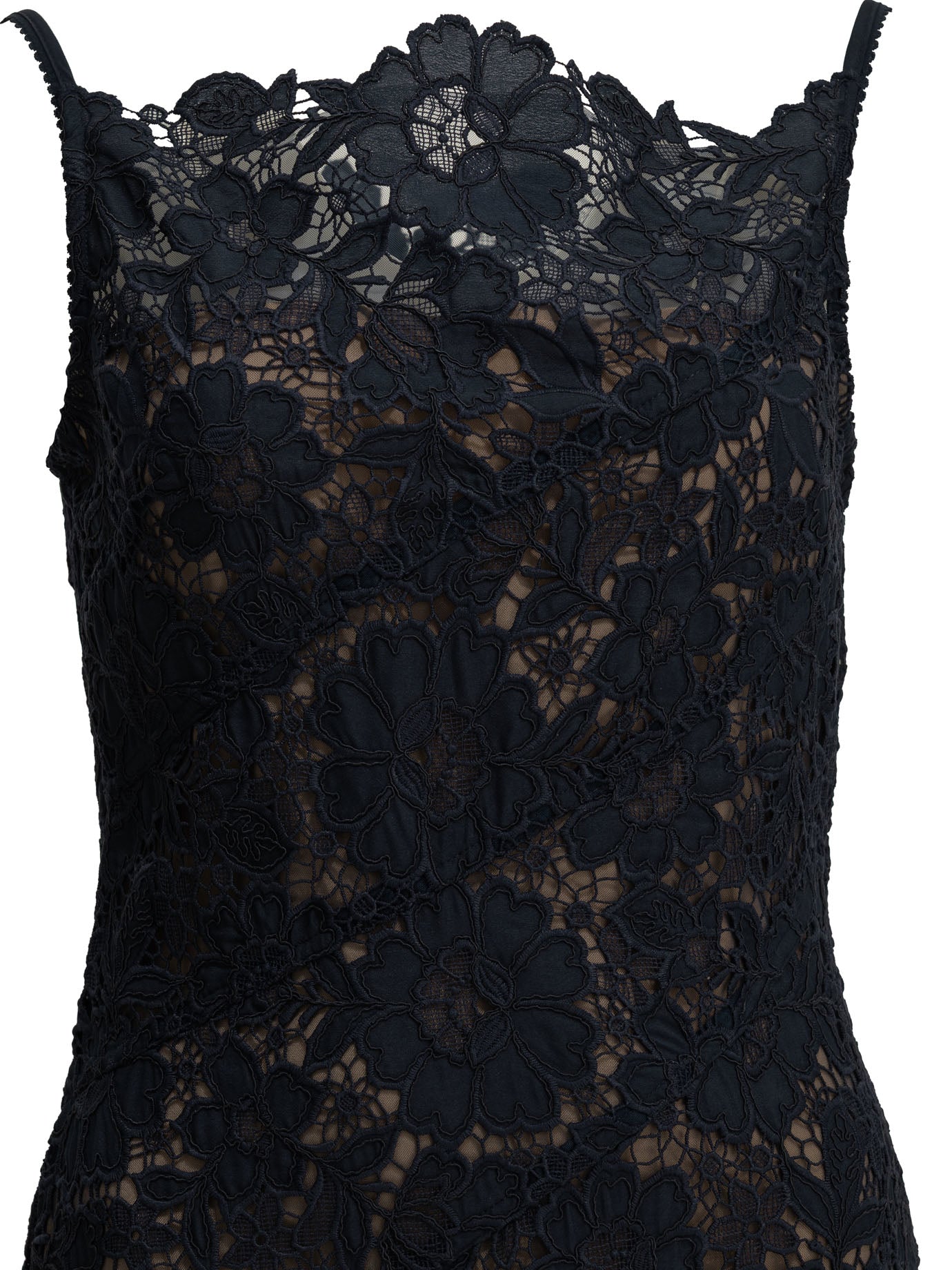 Self-Portrait Lace midi dress - Blue