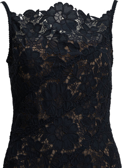 Self-Portrait Lace midi dress - Blue