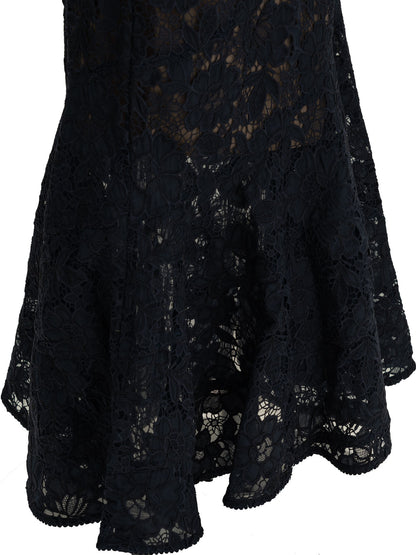 Self-Portrait Lace midi dress - Blue