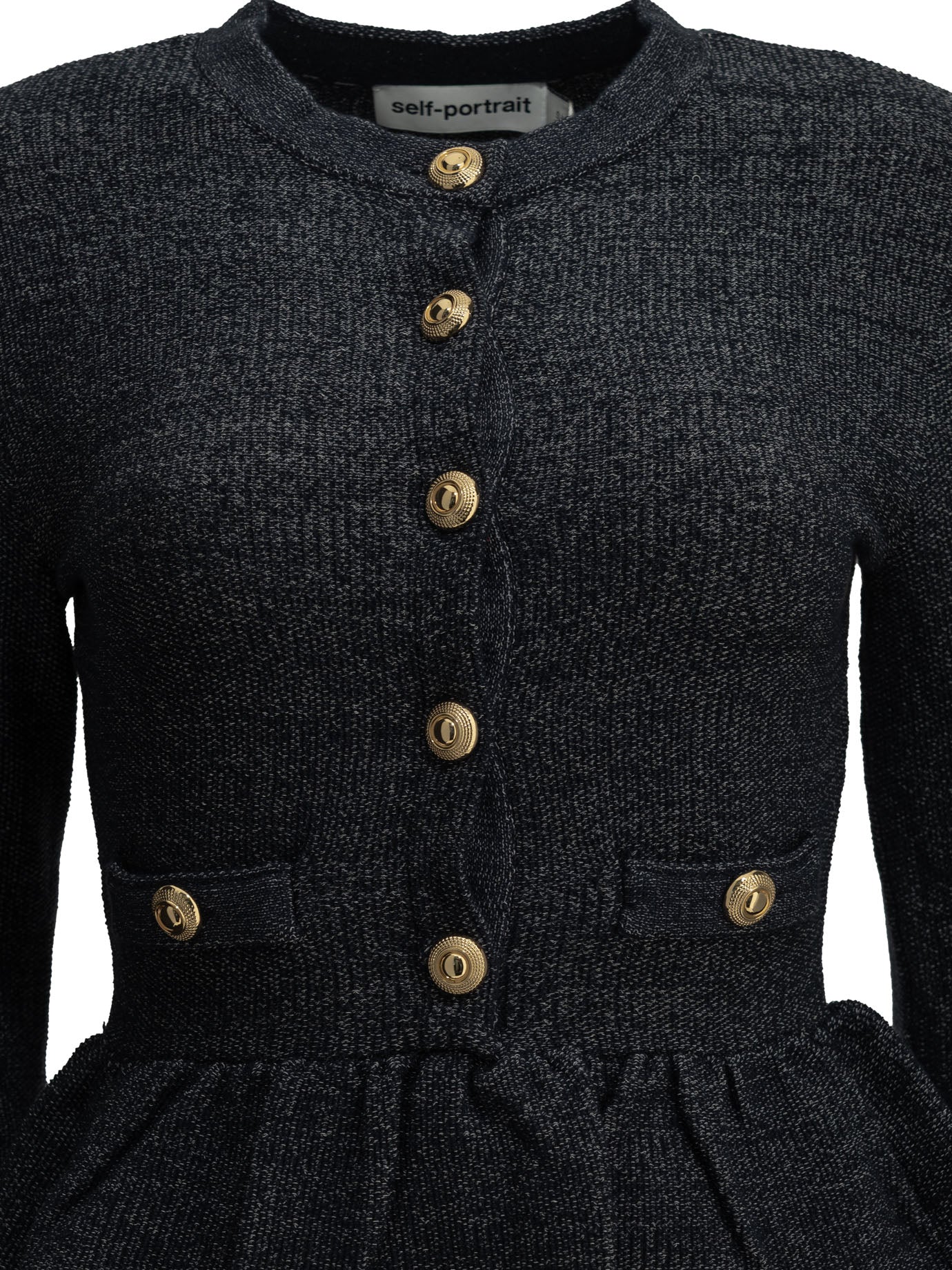 Self-Portrait Short knit dress - Blue