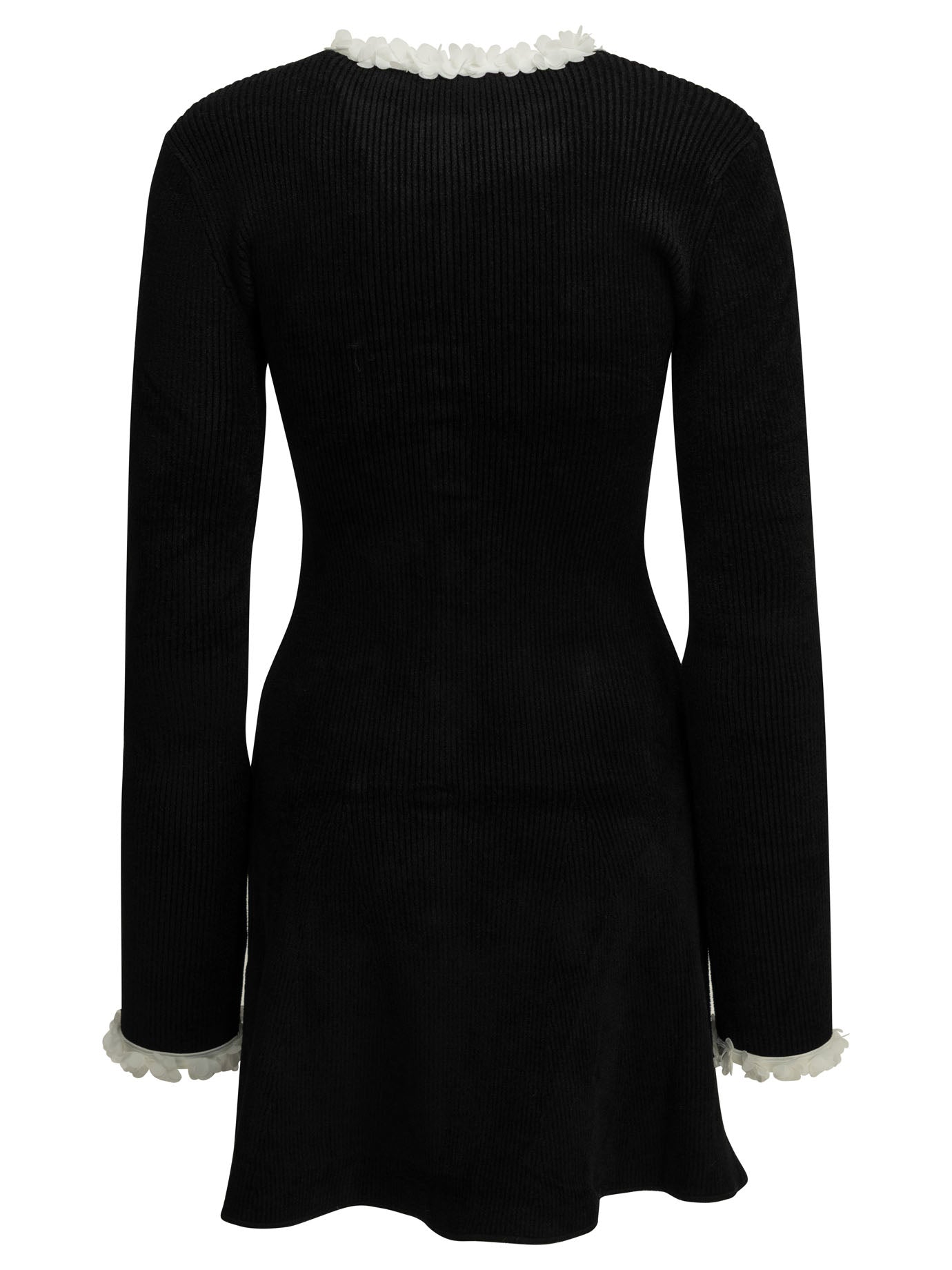 Self-Portrait Short flared dress - Black