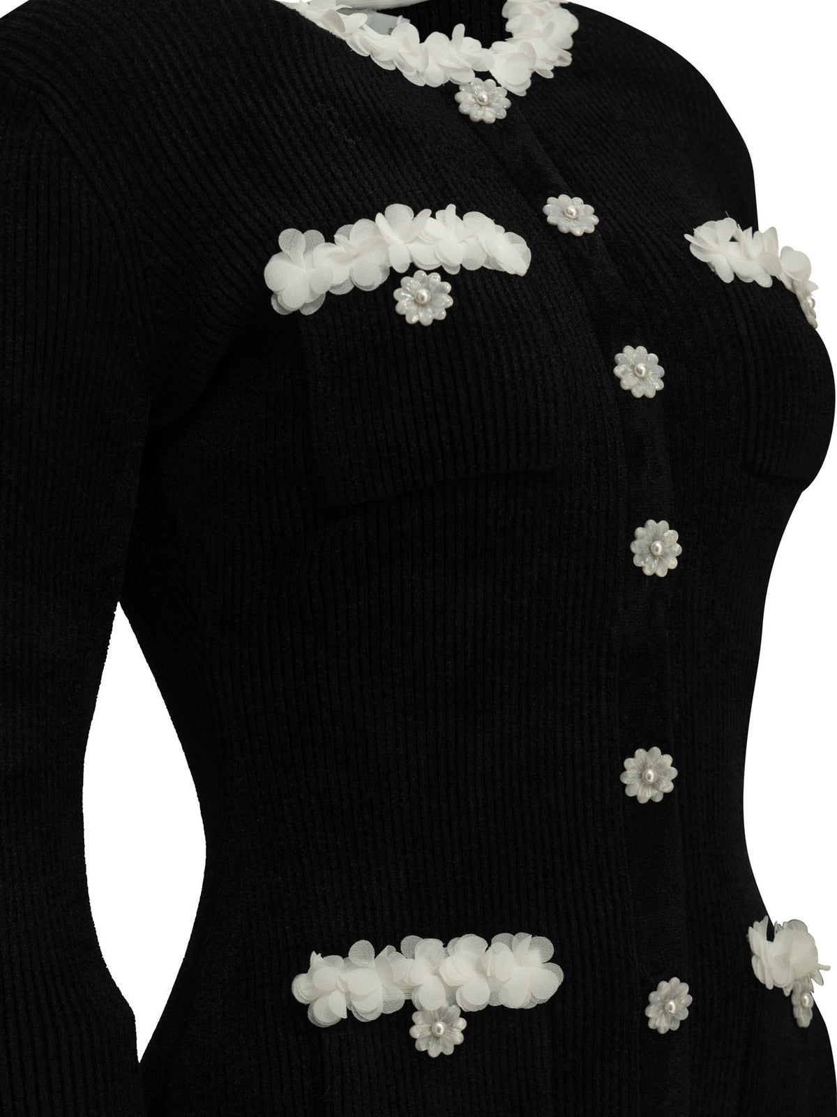 Self-Portrait Short flared dress - Black