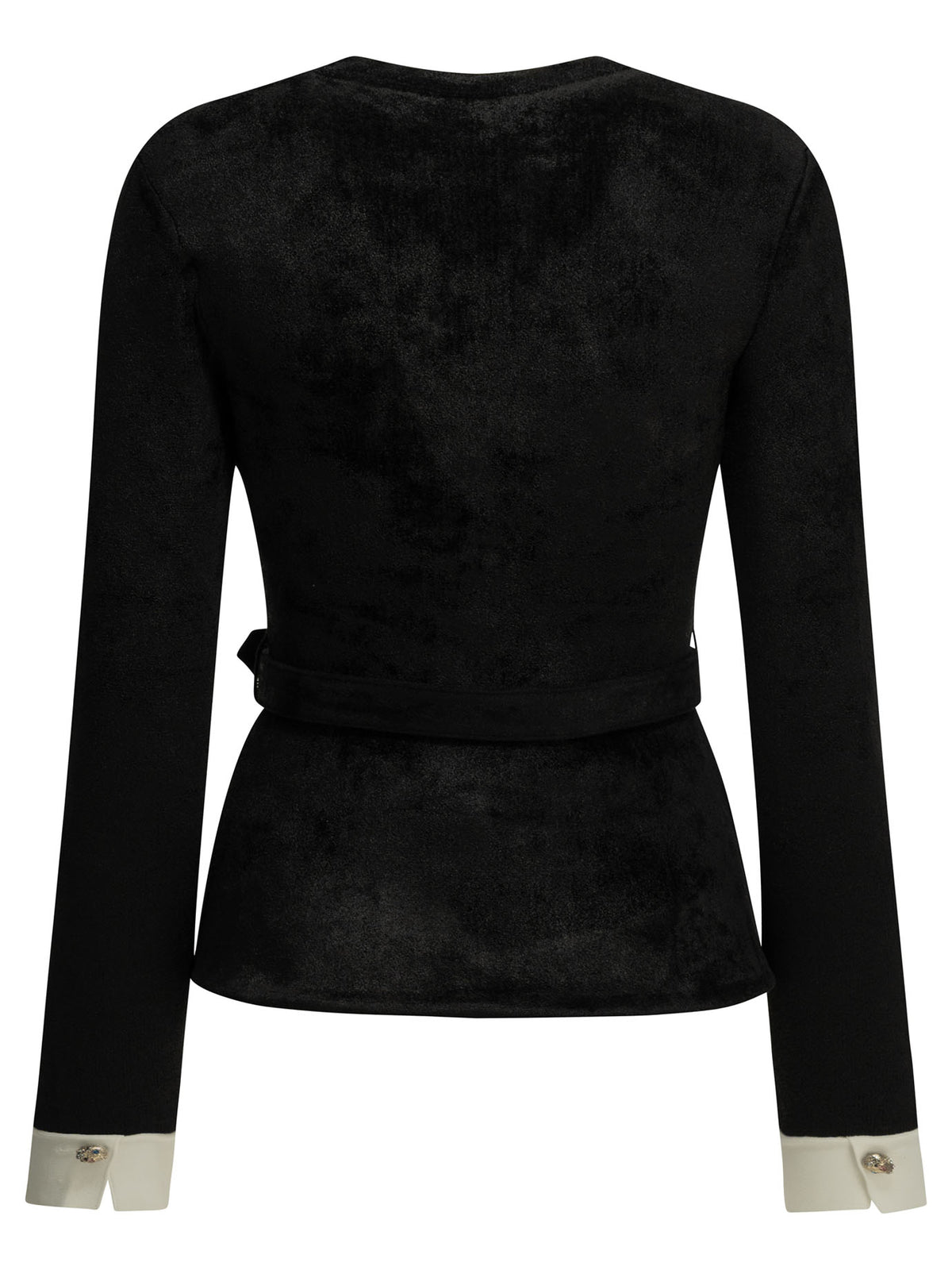 Self-Portrait Chenille cardigan - Black