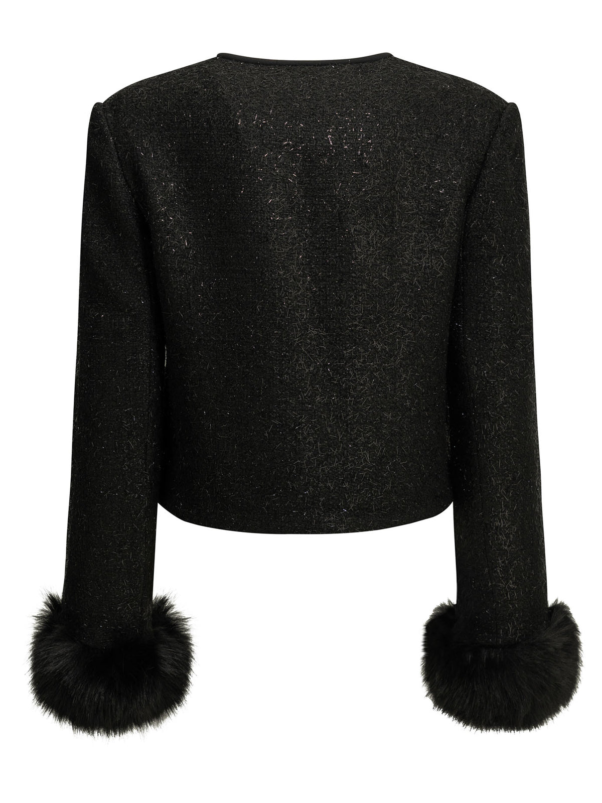 Self-Portrait Bouclé blazer - Black