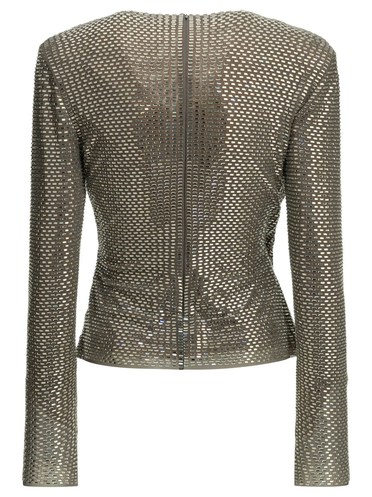 Self-Portrait Casual peplum top - Silver
