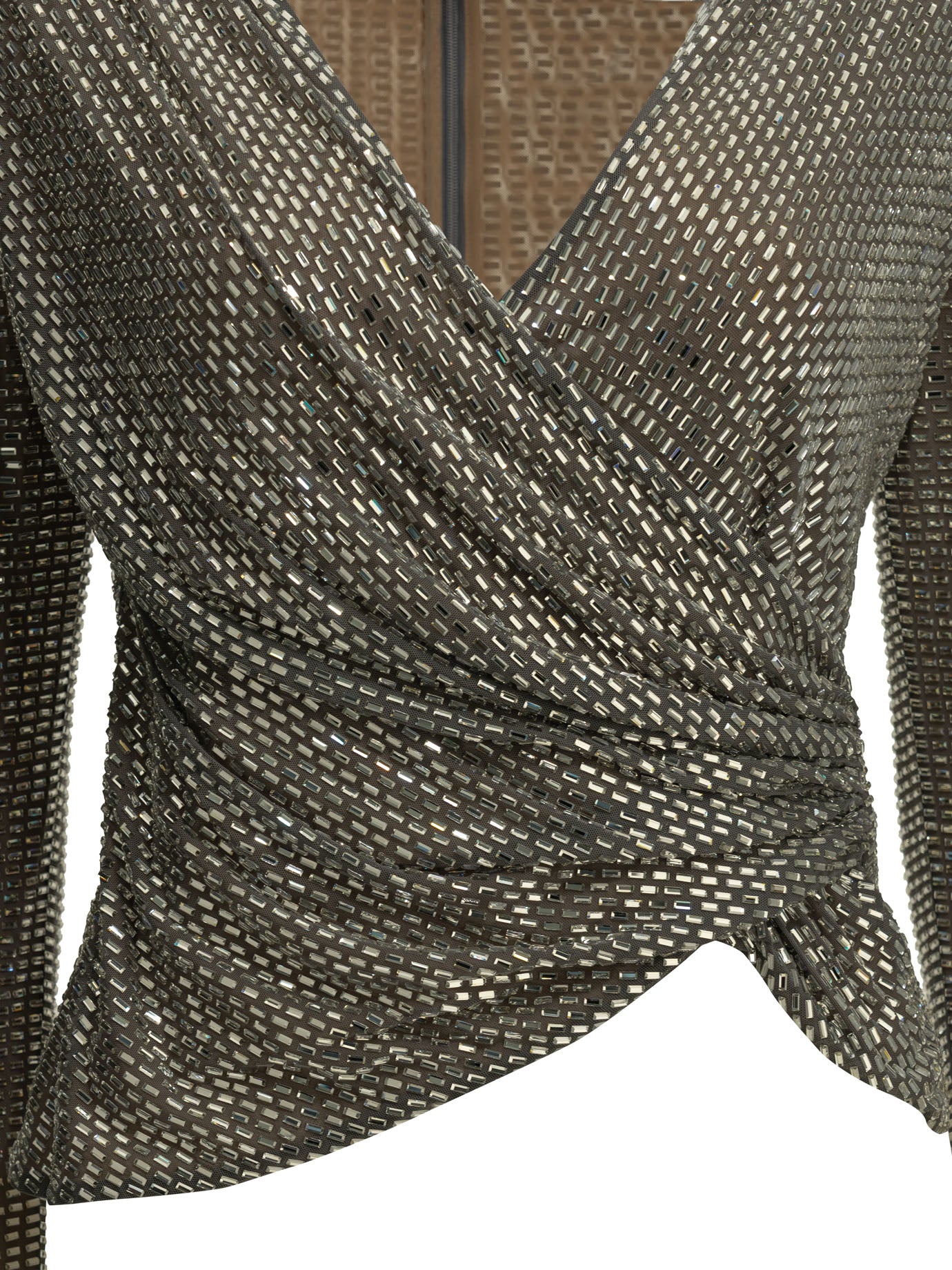Self-Portrait Casual peplum top - Silver