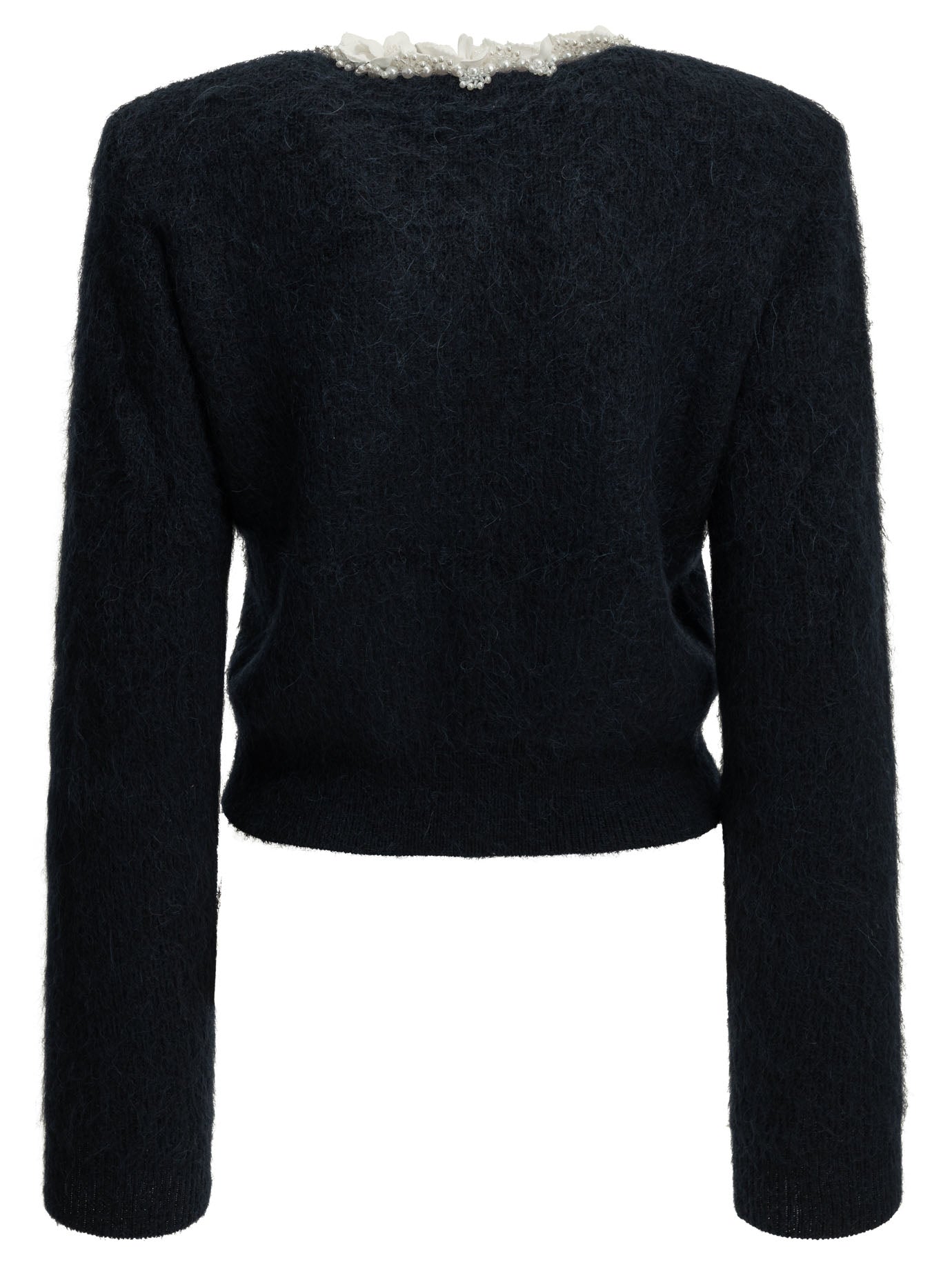 Self-Portrait Cardigan with embellishments - Blue