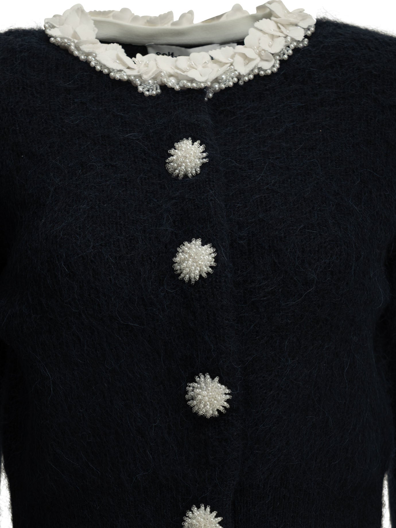 Self-Portrait Cardigan with embellishments - Blue