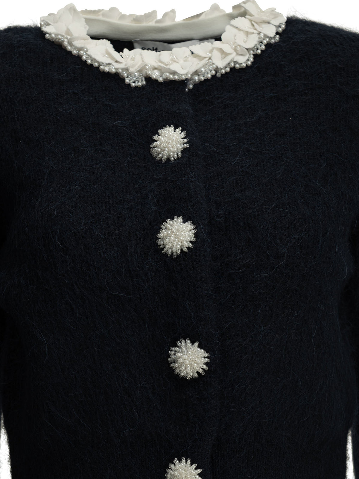 Self-Portrait Cardigan with embellishments - Blue