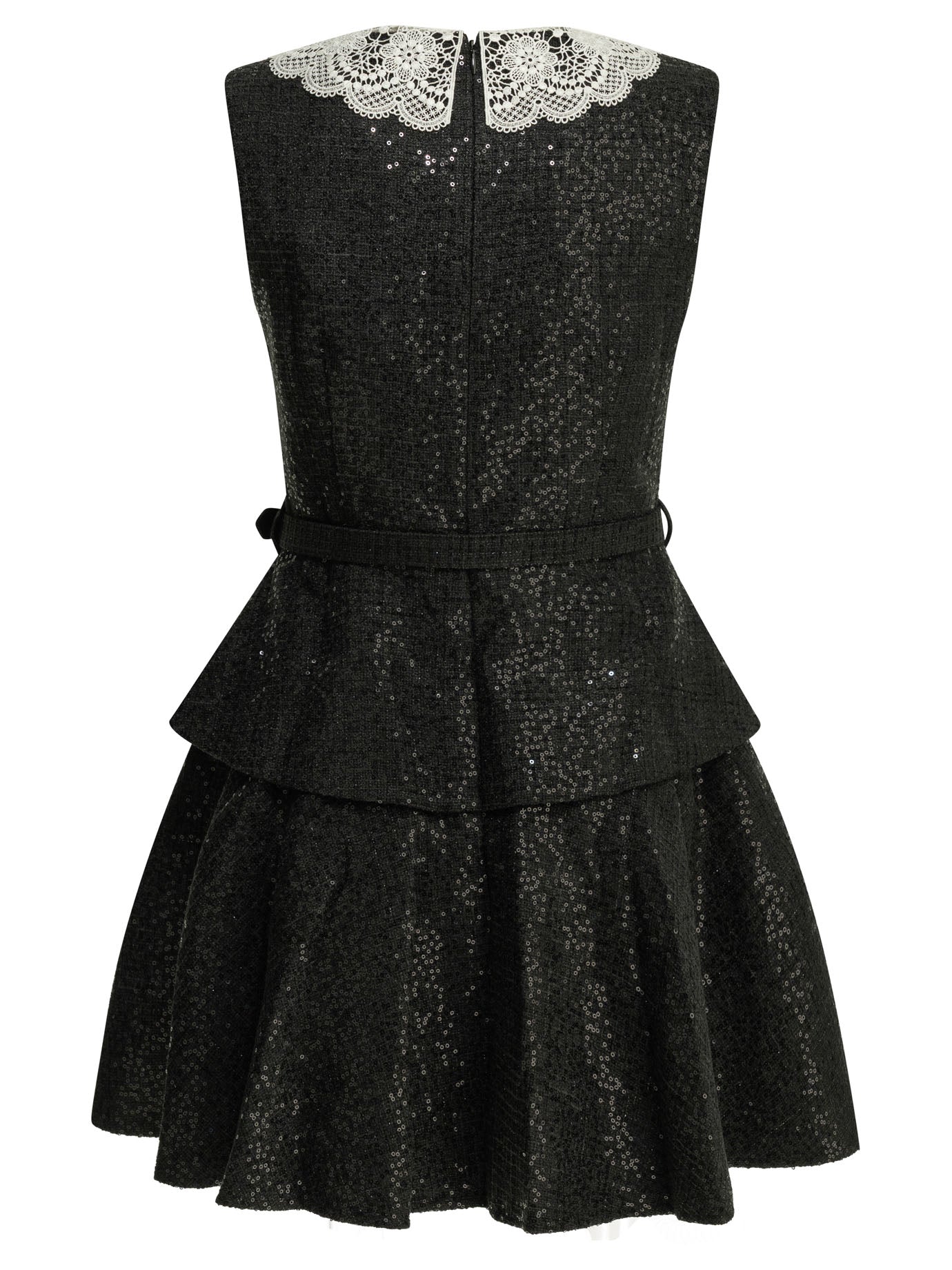 Self-Portrait Short sequin dress - Black