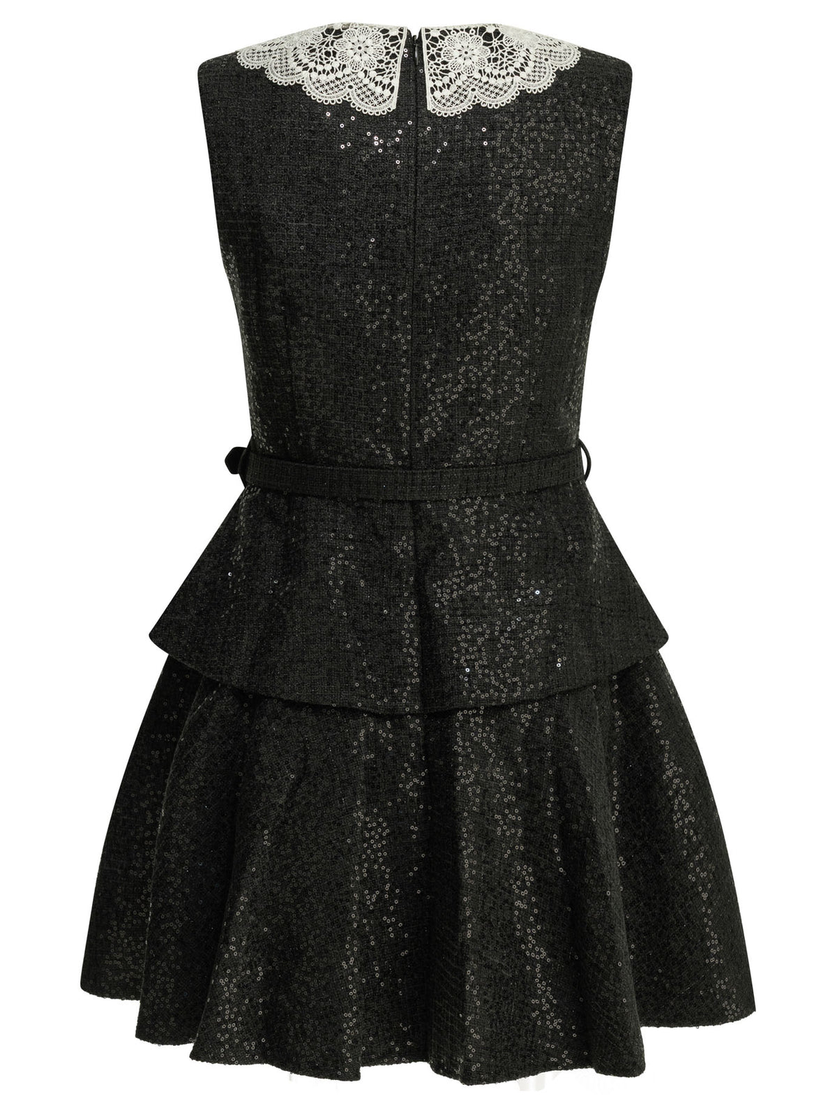 Self-Portrait Short sequin dress - Black