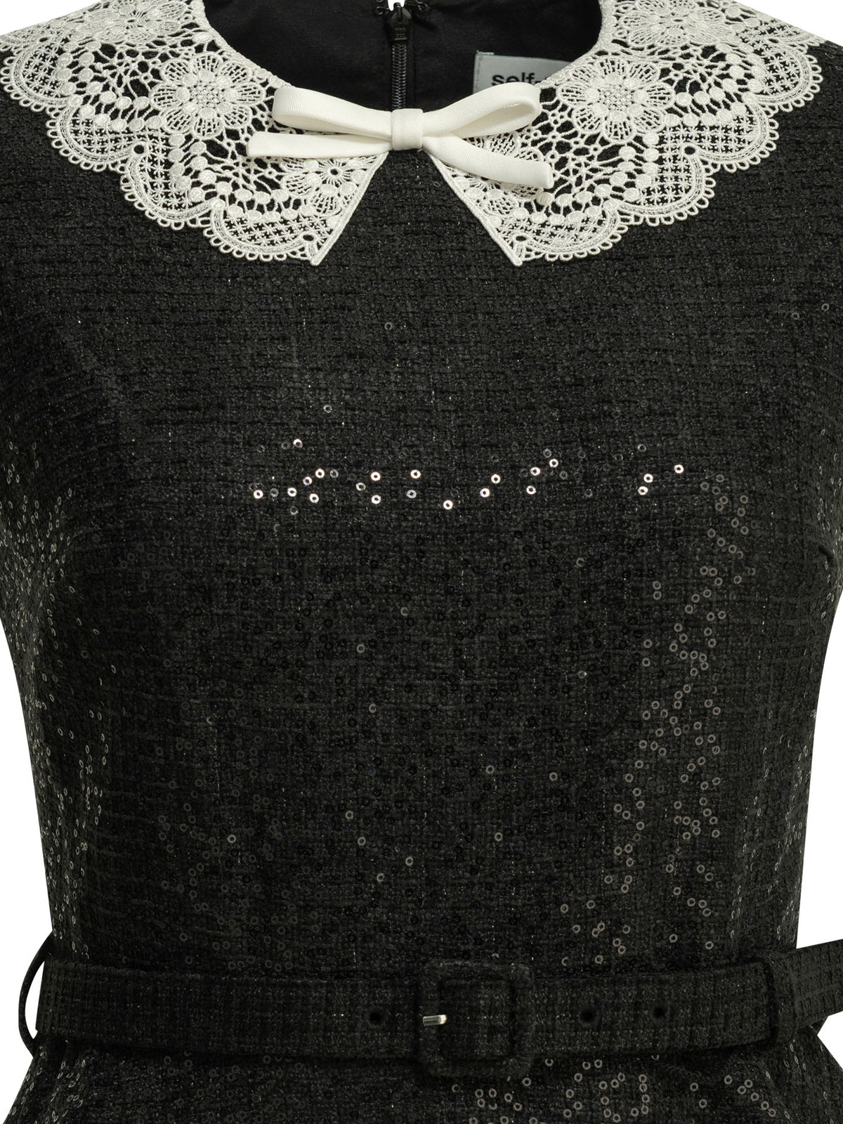 Self-Portrait Short sequin dress - Black