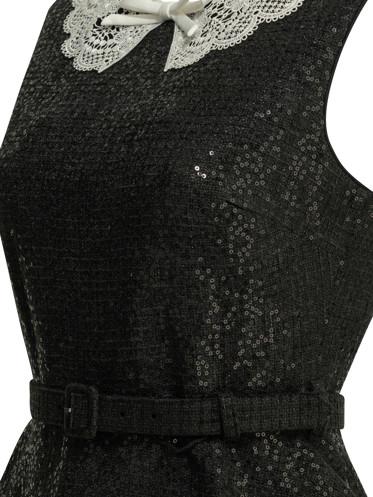 Self-Portrait Short sequin dress - Black