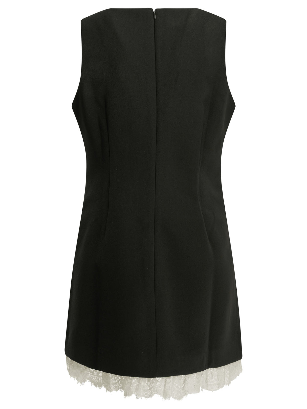Self-Portrait Short sheath dress with bow - Black