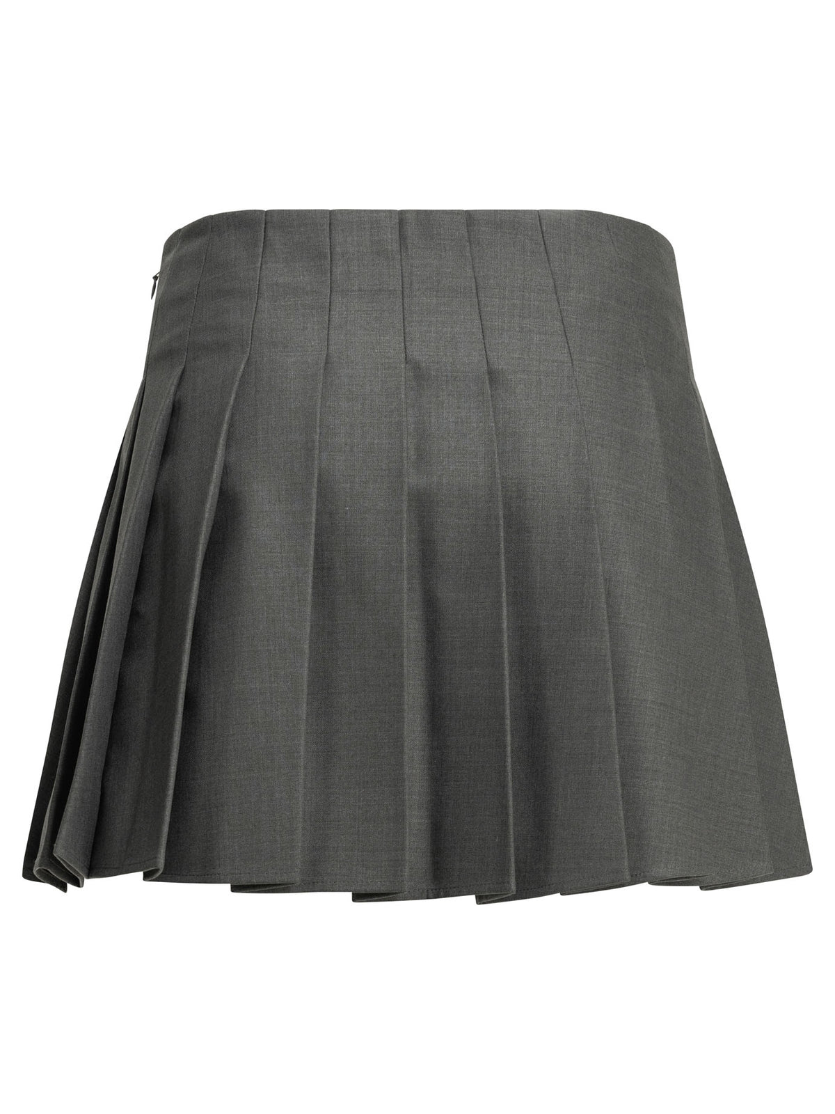 Self-Portrait Pleated miniskirt - Grey